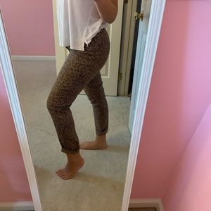 Cheetah print jeans